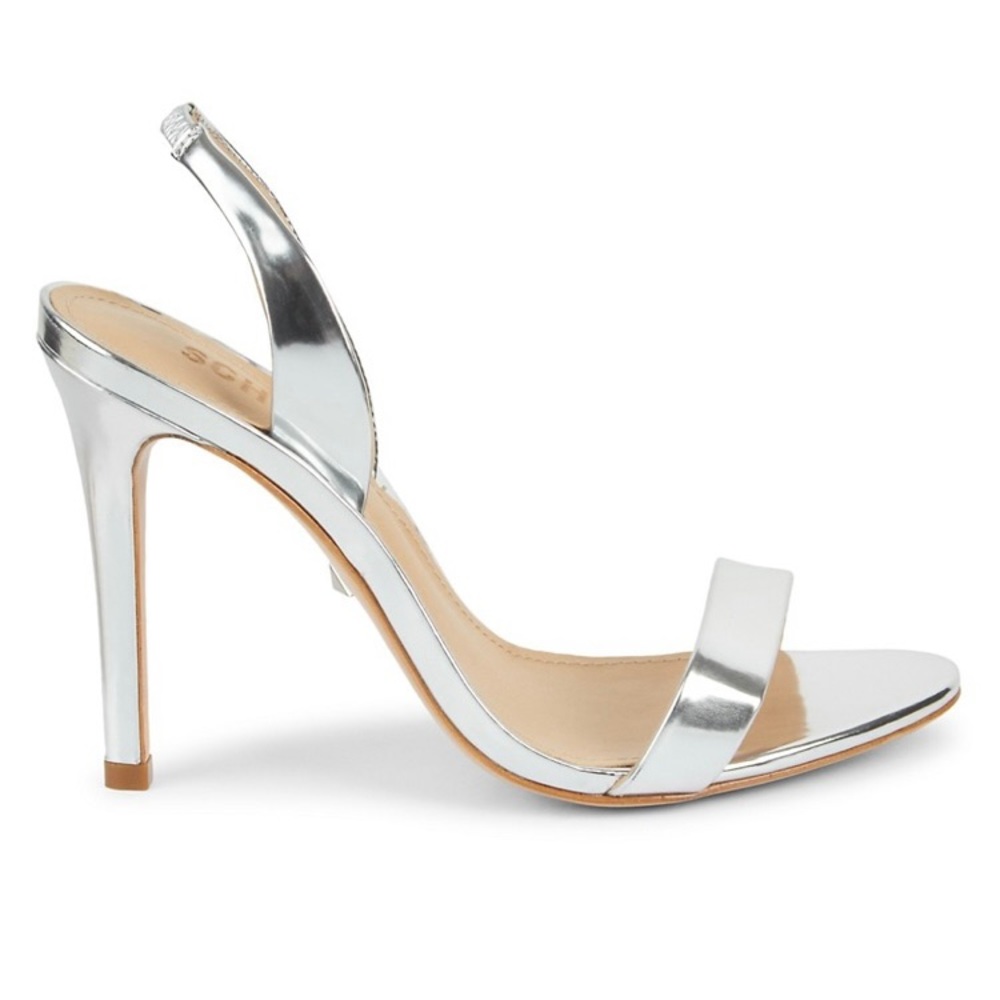 NWT Schutz Luriane Metallic Patent Leather Slingback
